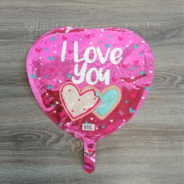 Corazón San Valentín Metálico Estampado de 46cm #1403