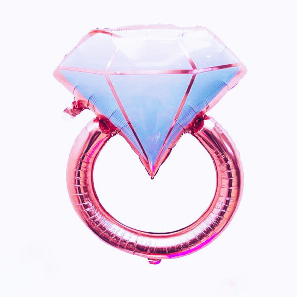 Anillo Rosa con Diamante
