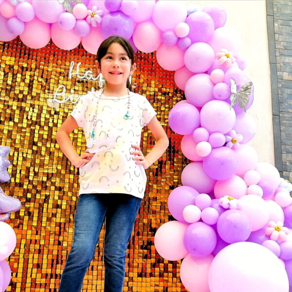 Shimmer wall dorada Happy Birthday