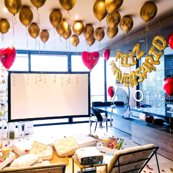 Decoración Loft San Valentín 2025