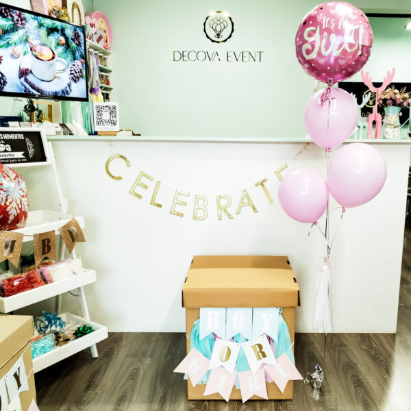 Caja sorpresa para GENDER REVEAL